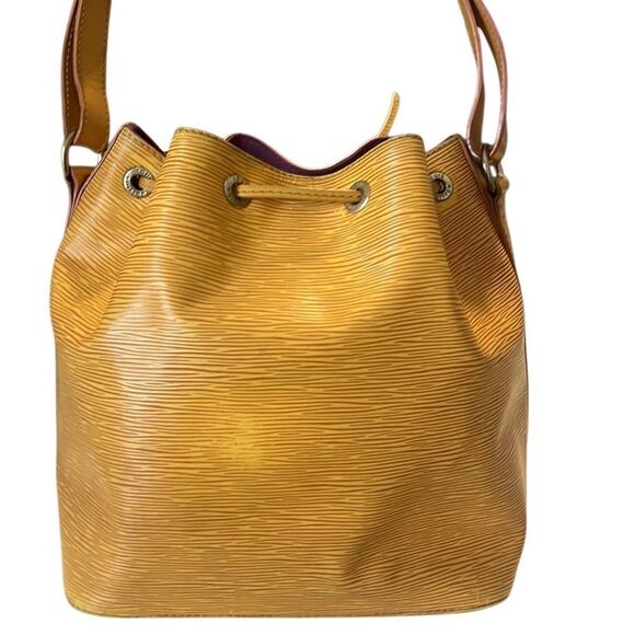 Louis Vuitton Epi Noe GM Yellow Drawstring Closure Bucket Bag AR1924 - Picture 3 of 16